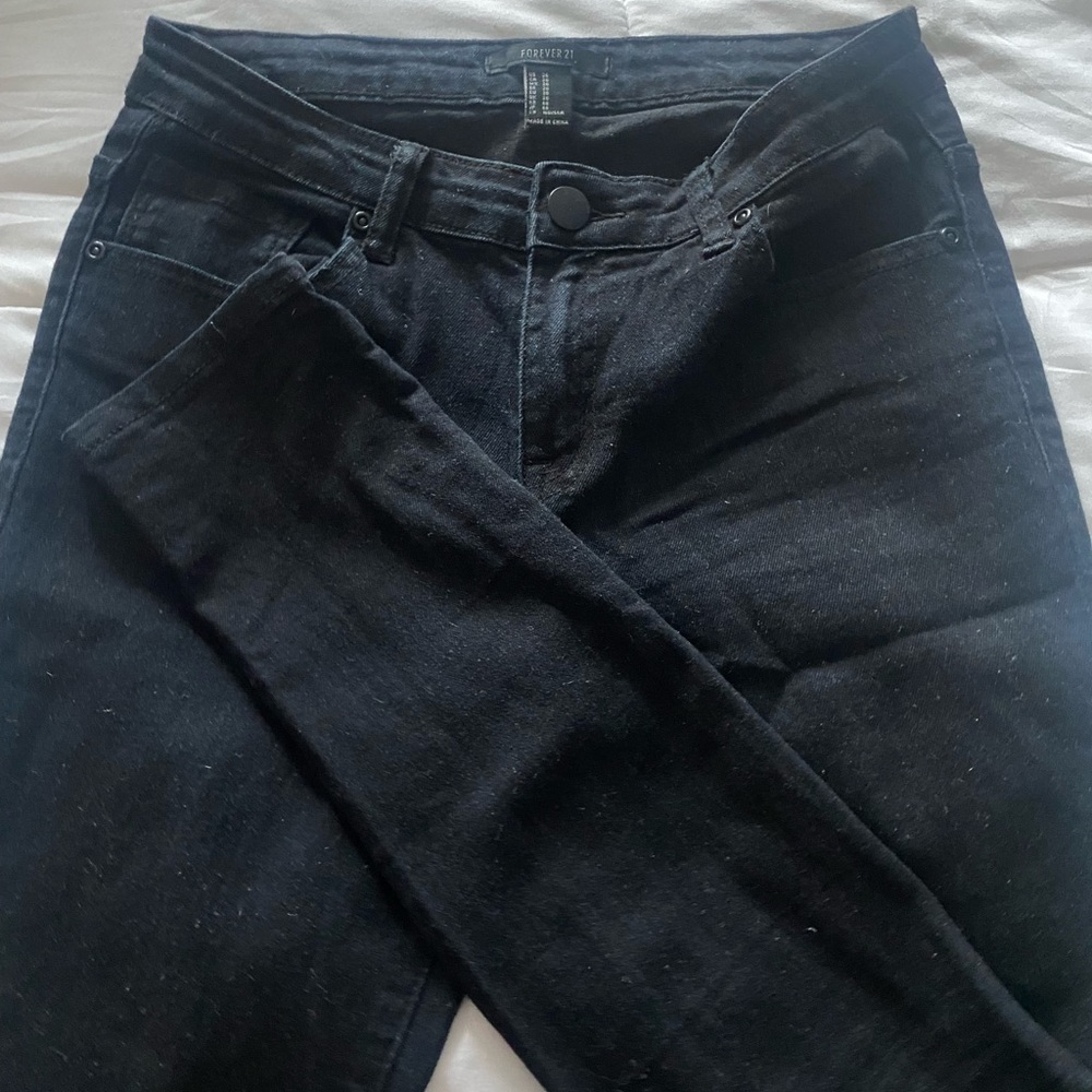 Forever 21 skinny black denim